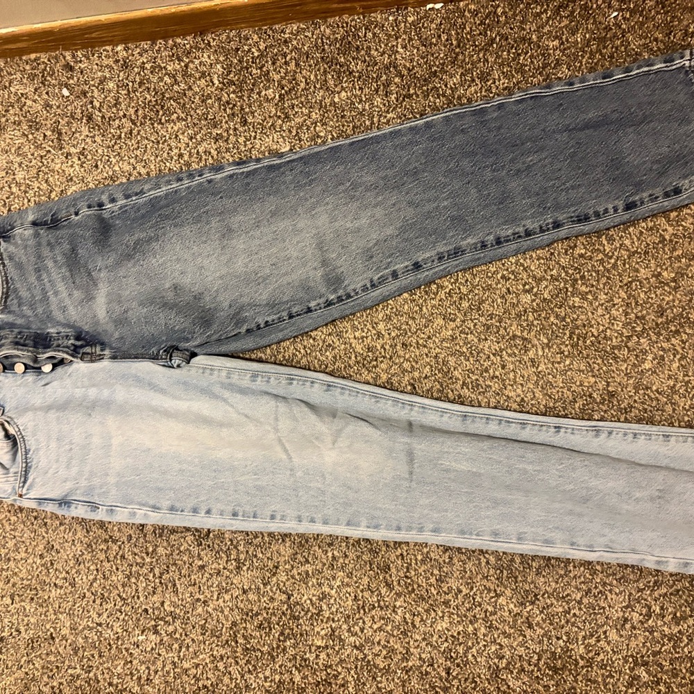 PacSun Light and Dark Blue Denim Jeans